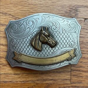 Vintage Horse Head Belt Buckle